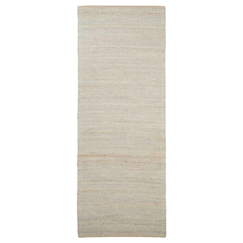Hempi Rug Light Grey, 90x300 cm