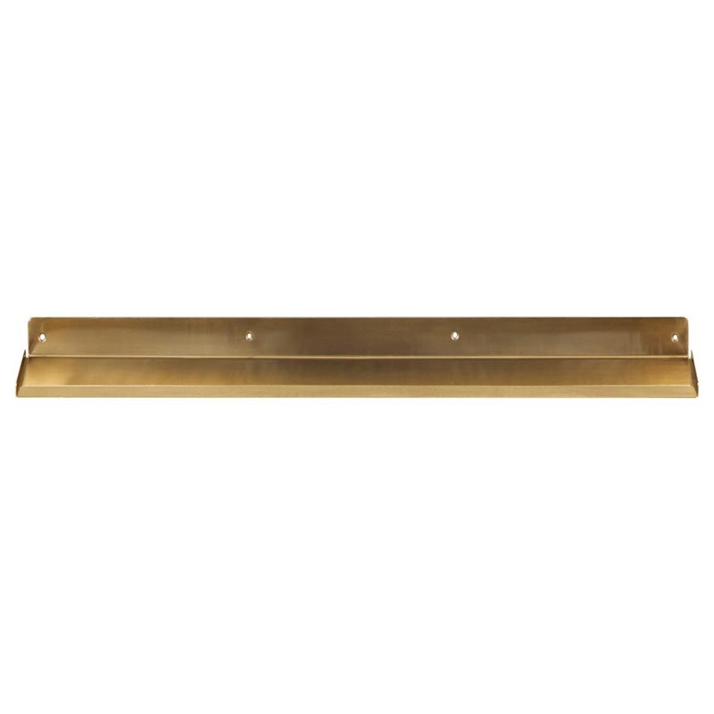 Ledge Wall Shelf 80 cm, Brass