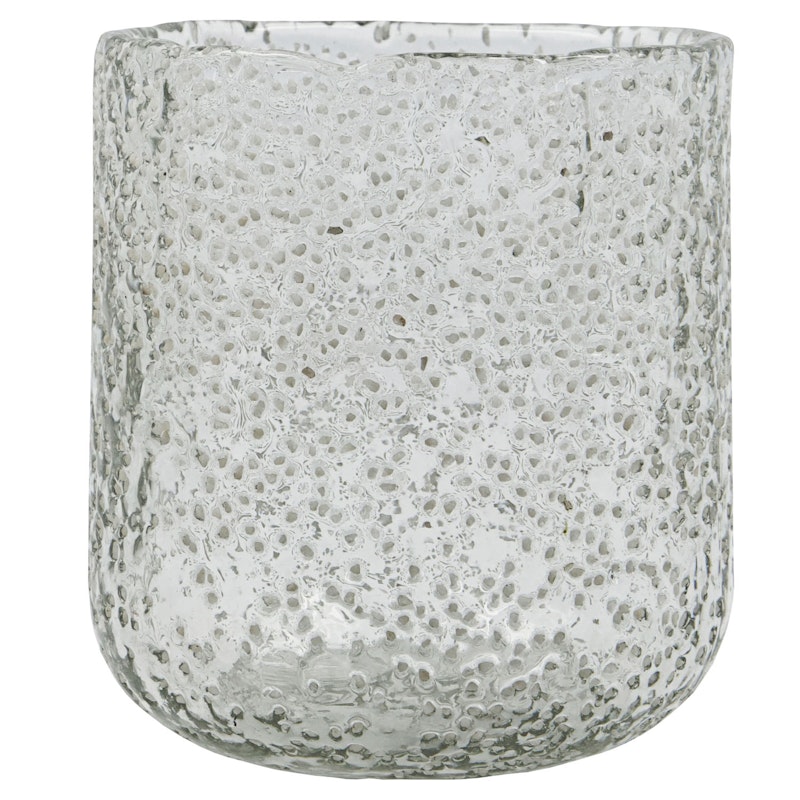 Snow Tealight Holder 10 cm, Clear