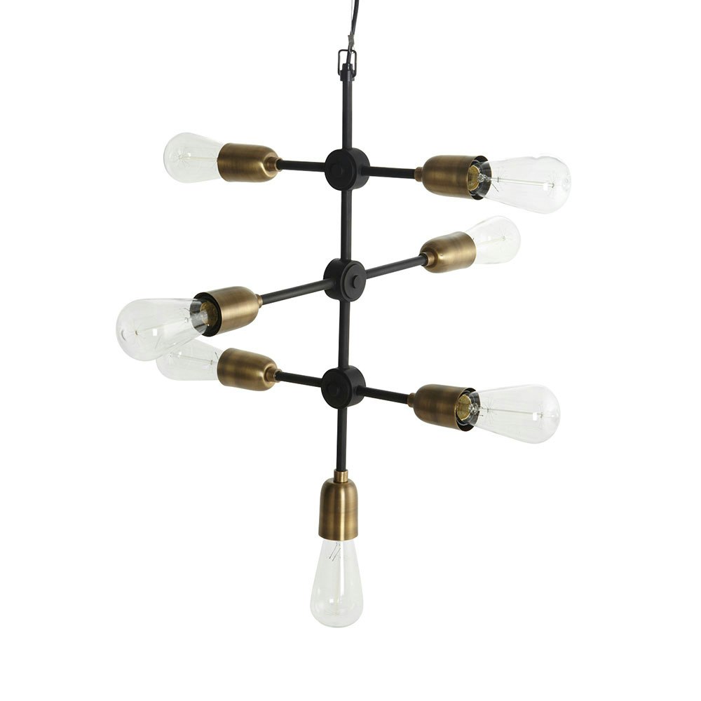House Doctor Molecular Hanging Lamp Grey Metal