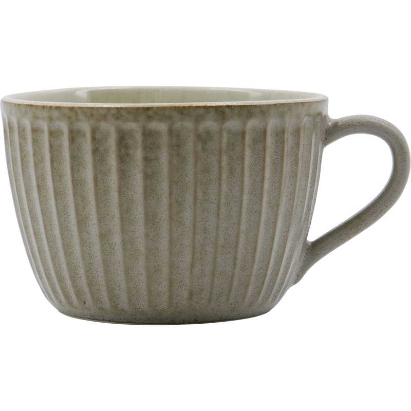 Pleat Mug 34 cl, Grey Brown