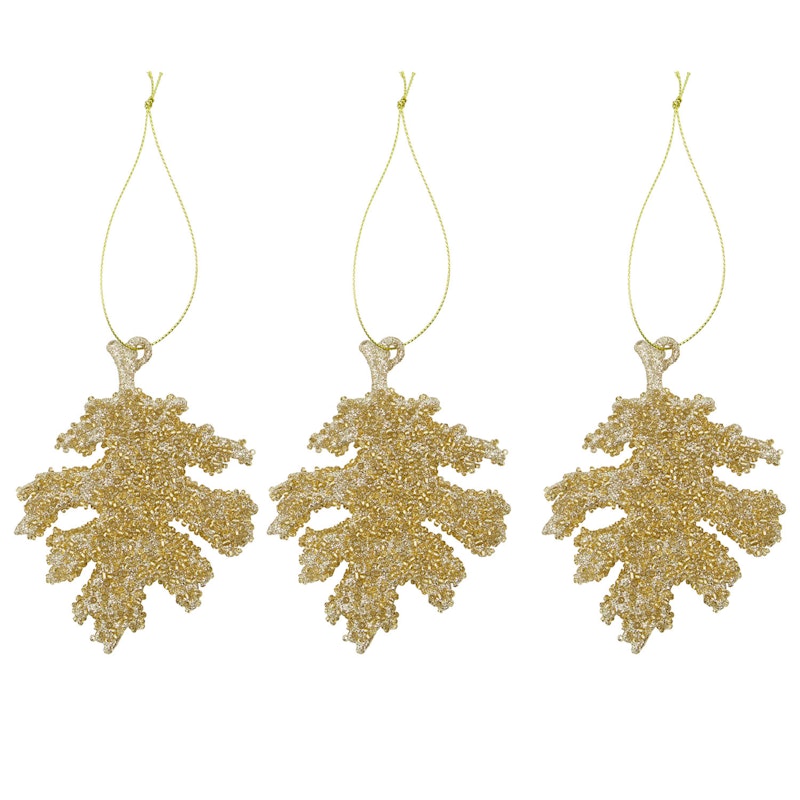 Gliz Christmas Decoration 3-pack, Gold