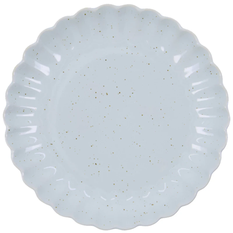 Scallop Plate Ø20 cm, Light Blue