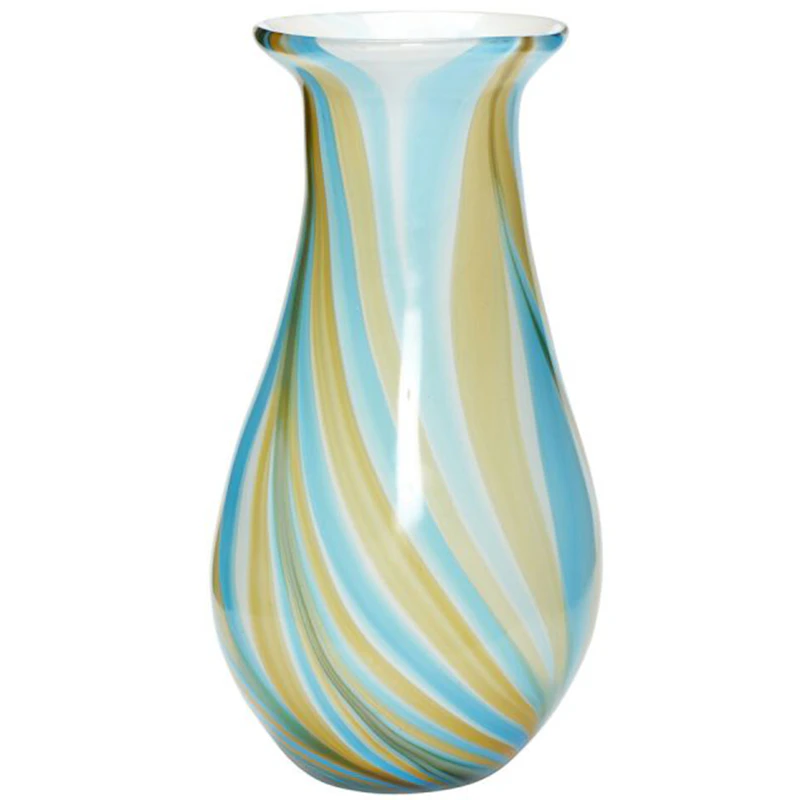 Kaleido Vase 29 cm, Blue/Yellow