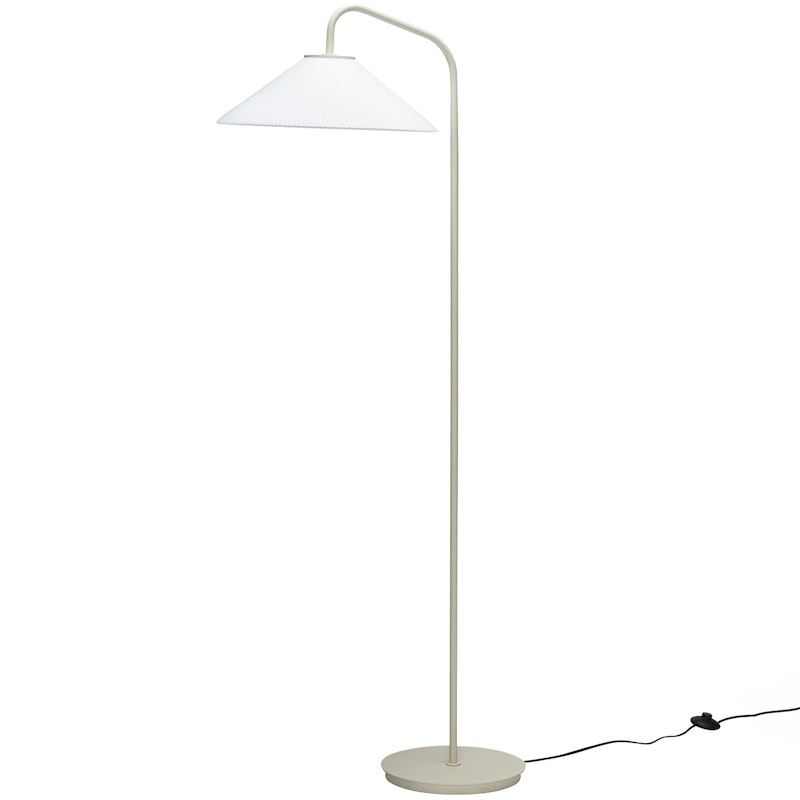 Solid Floor Lamp, Sand/White