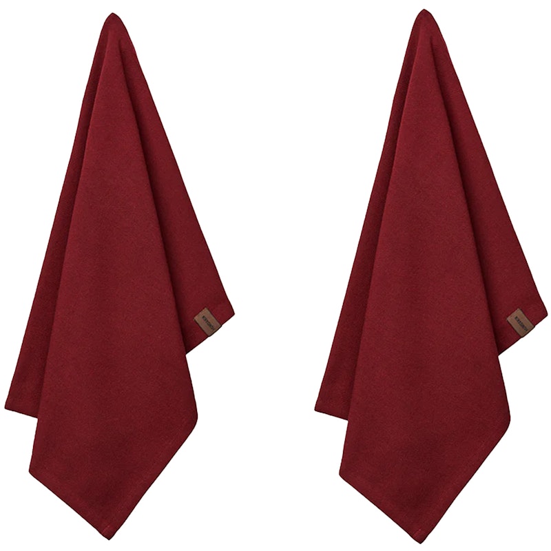 Tea Towel 2-pack, Maroon