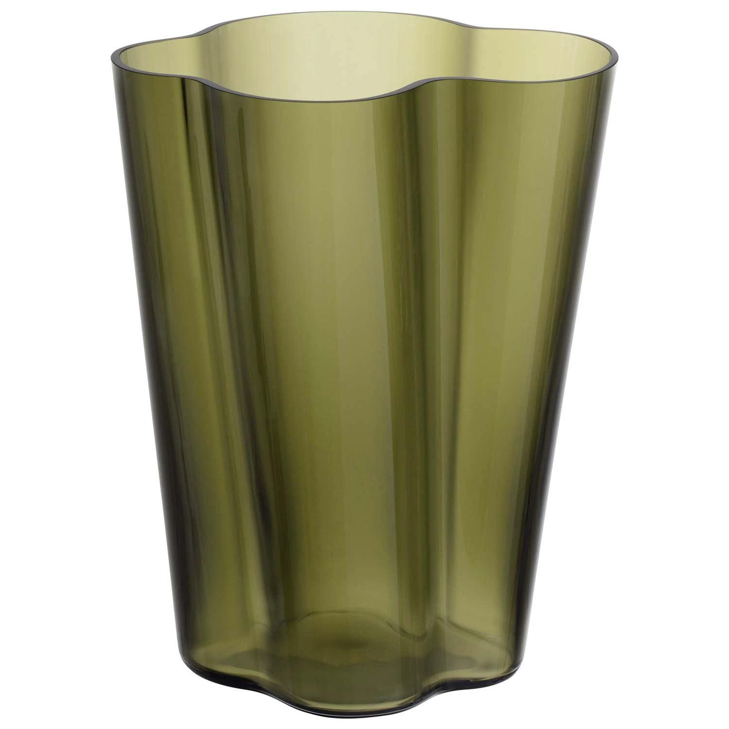 Aalto Vase 27 cm, Moss Green from Iittala | RoyalDesign