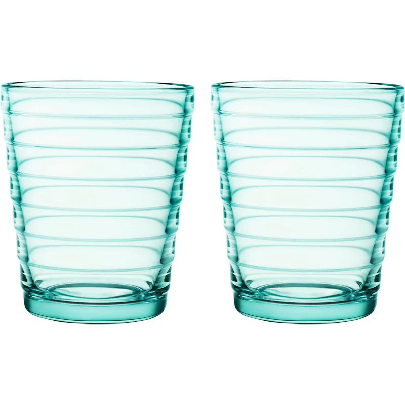 Aino Aalto Drinking Glass 22 cl 2-pack, Water Green