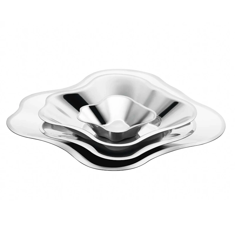 Alvar Aalto Bowl 50x182 mm, Stainless Steel from Iittala | RoyalDesign