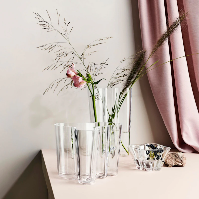 Alvar Aalto Vase Gift Set Clear from Iittala | RoyalDesign
