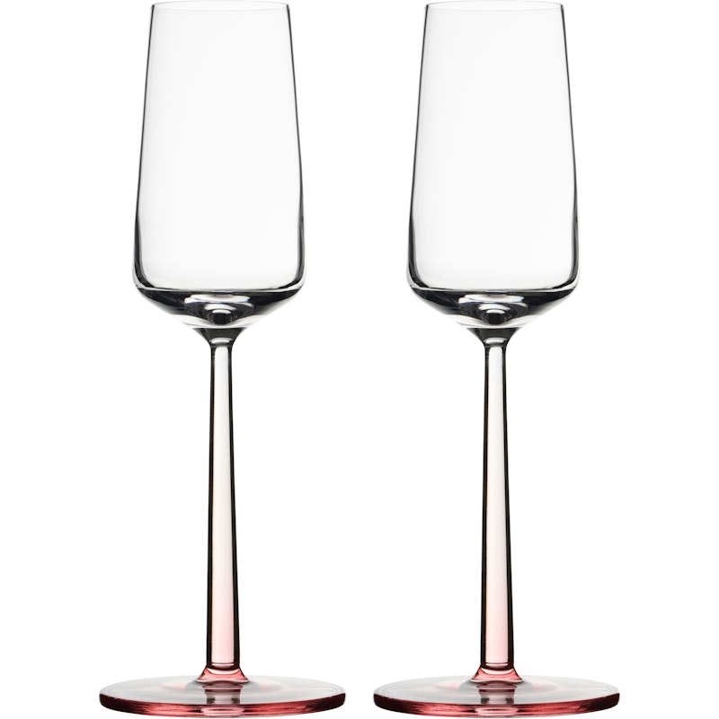 Essence champagne glass 21cl pink 2-pack