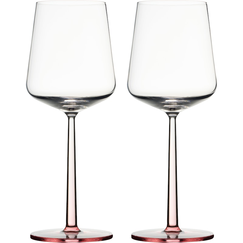 Essence red wine glass 45cl pink 2-pack