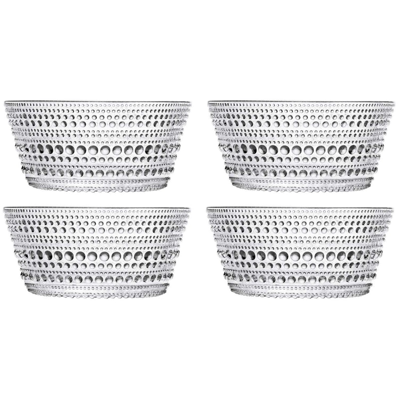 Kastehelmi Bowl 23 cl Clear, 4 Pcs