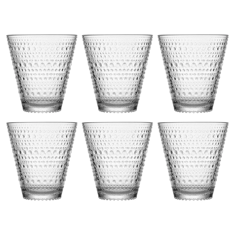 Kastehelmi Drinking Glass 30 cl 6-pack, Clear