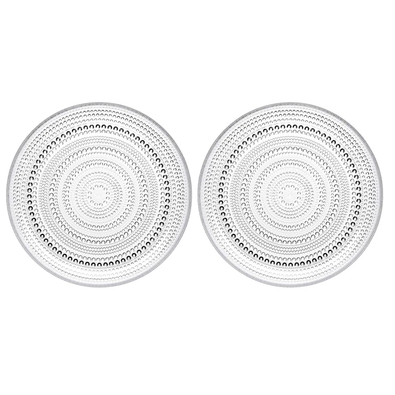 Kastehelmi Plate Clear 24,8 cm, 2 Pcs