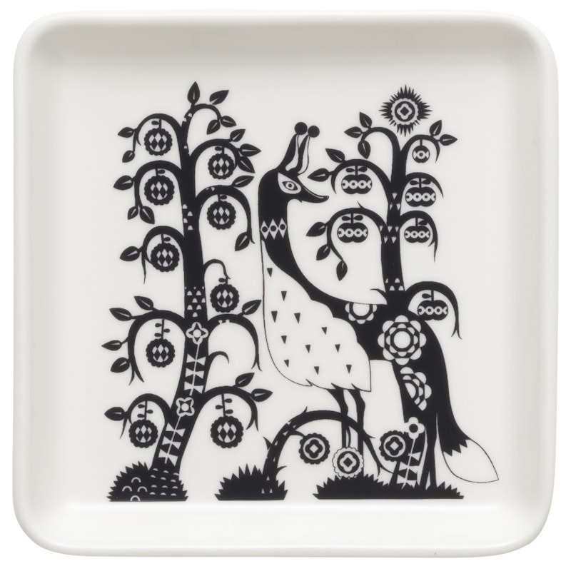 Taika Plate 12x12 cm, Black