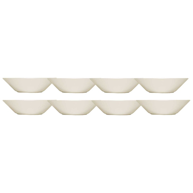 Teema Bowl 21 cm White, 8 Pcs