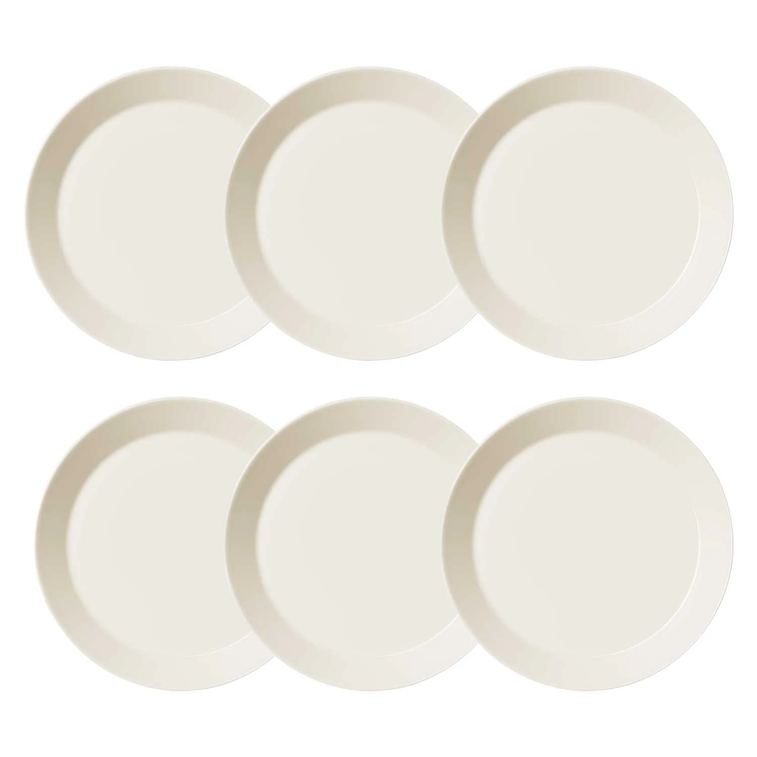  Teema ホワイト26cm 6枚セット Teema Plate 26 cm White, 6 Pcs from Iittala | RoyalDesign