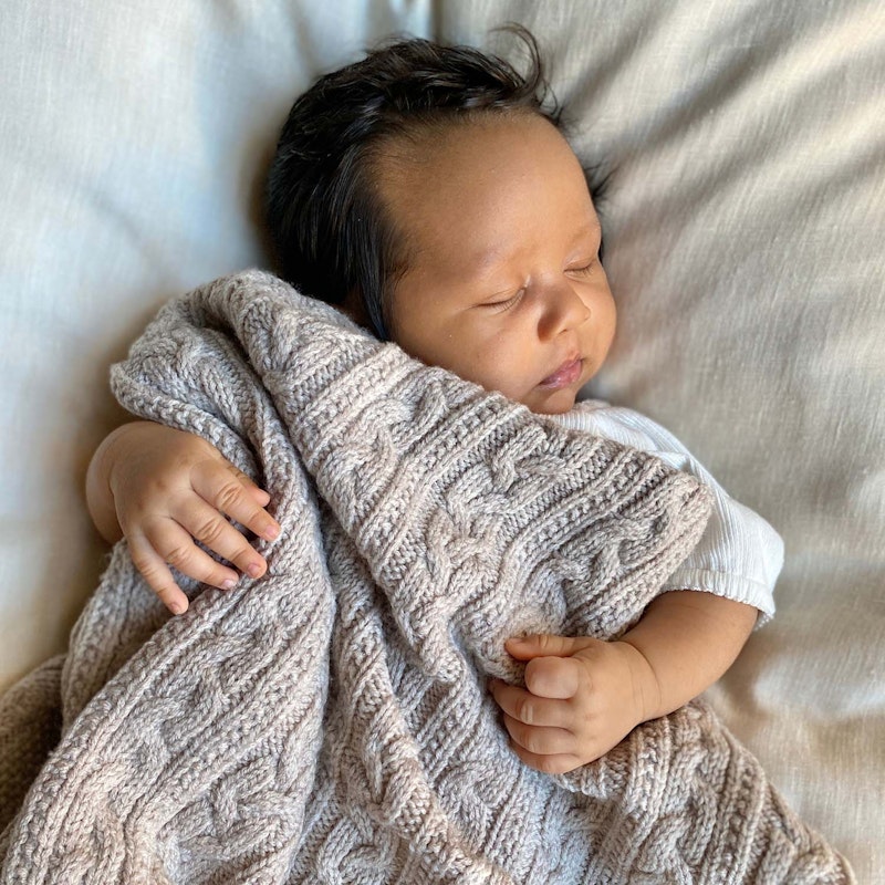 Baby Blanket 80x100 cm Merino Wool, Oatmeal | RoyalDesign