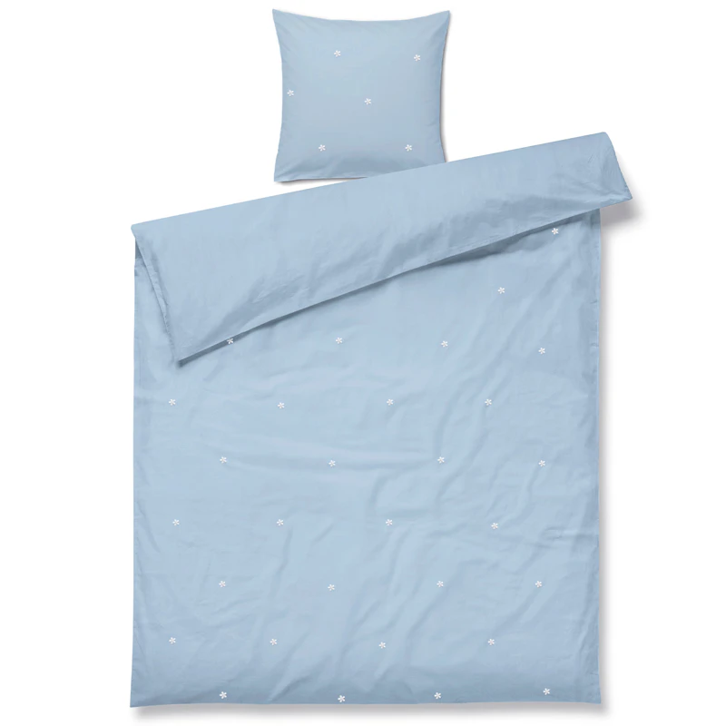 Juna Duvet Cover Set 140x200 + 60x63, Light Blue