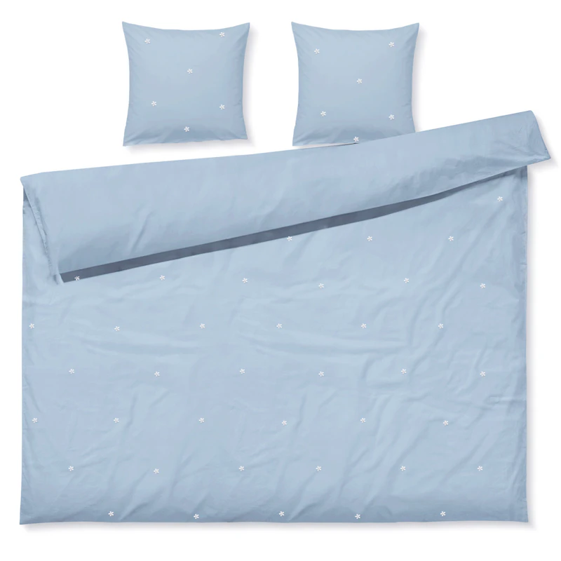Juna Duvet Cover Set 200x220 cm + 60x63, Light Blue