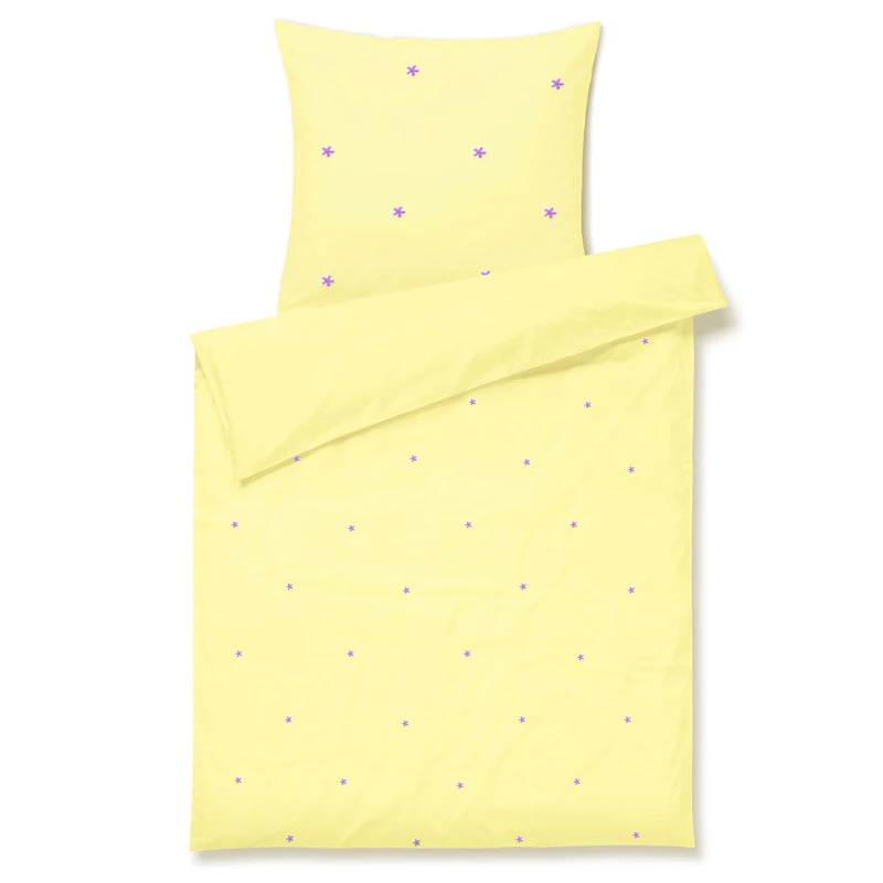 Juna Duvet Cover Set 70x100 cm + 40x45 cm, Yellow