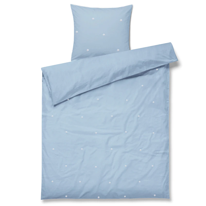 Juna Duvet Cover Set 100x140 cm + 40x45 cm, Light Blue