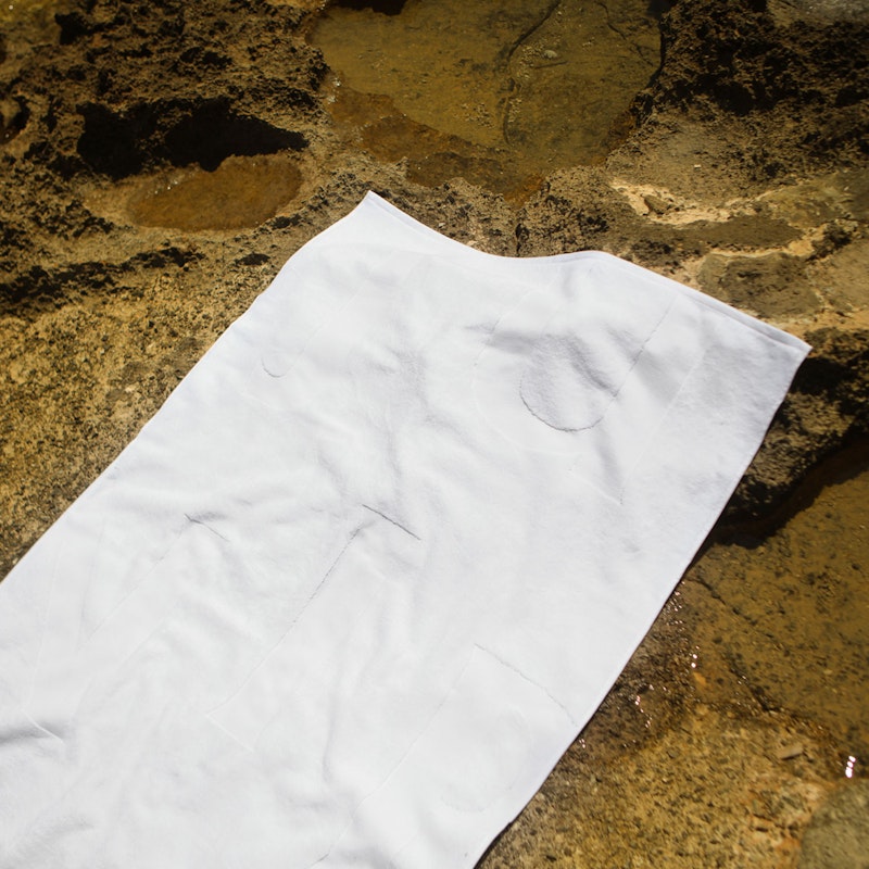 Snow white beach towel hotsell