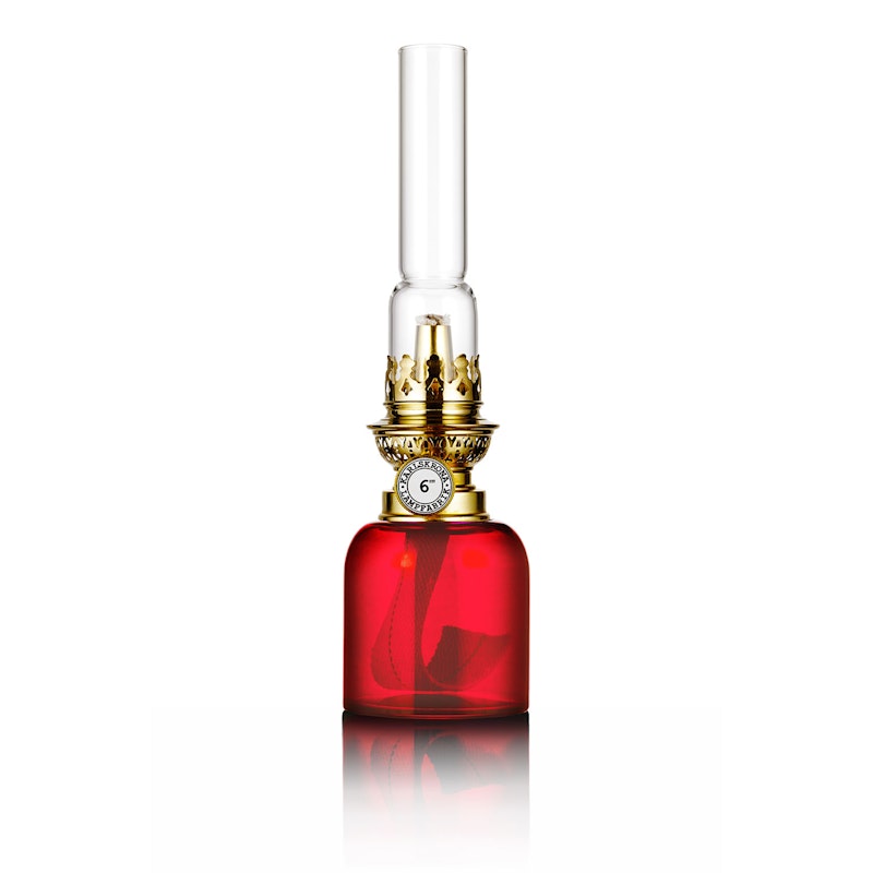 Koholmen Kerosene Lamp, Ruby Red