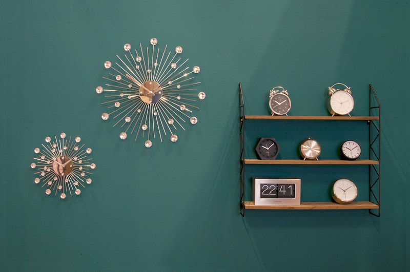 Boxed Flip Wall/Table Clock, Brushed Steel from Karlsson | RoyalDesign