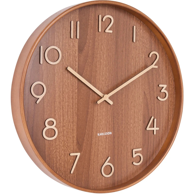 Pure Wall Clock L, Dark Lind