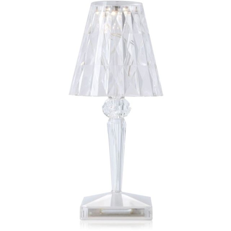 Battery Table Lamp Portable, Clear