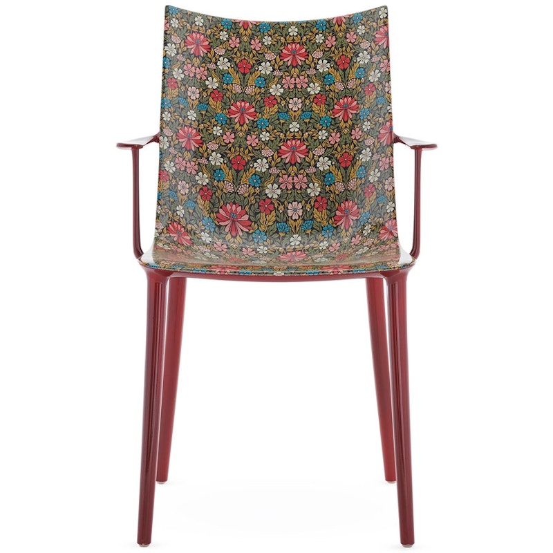 H.H.H. Chair Graphic Impression, Burgundy / Lacquer