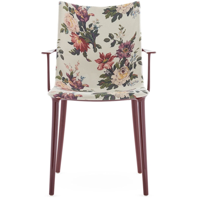 H.H.H. Chair Upholstered Fabric, Burgundy / Dragonfly