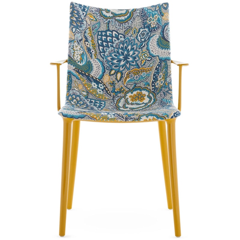 H.H.H. Chair Upholstered Fabric, Mustard / Ink-Ochre