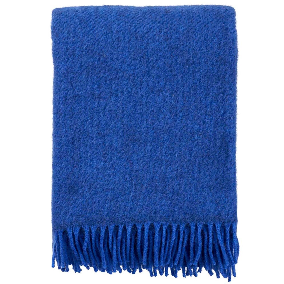 Gotland Plaid 130x200 cm, Blue - Klippan Yllefabrik @ RoyalDesign