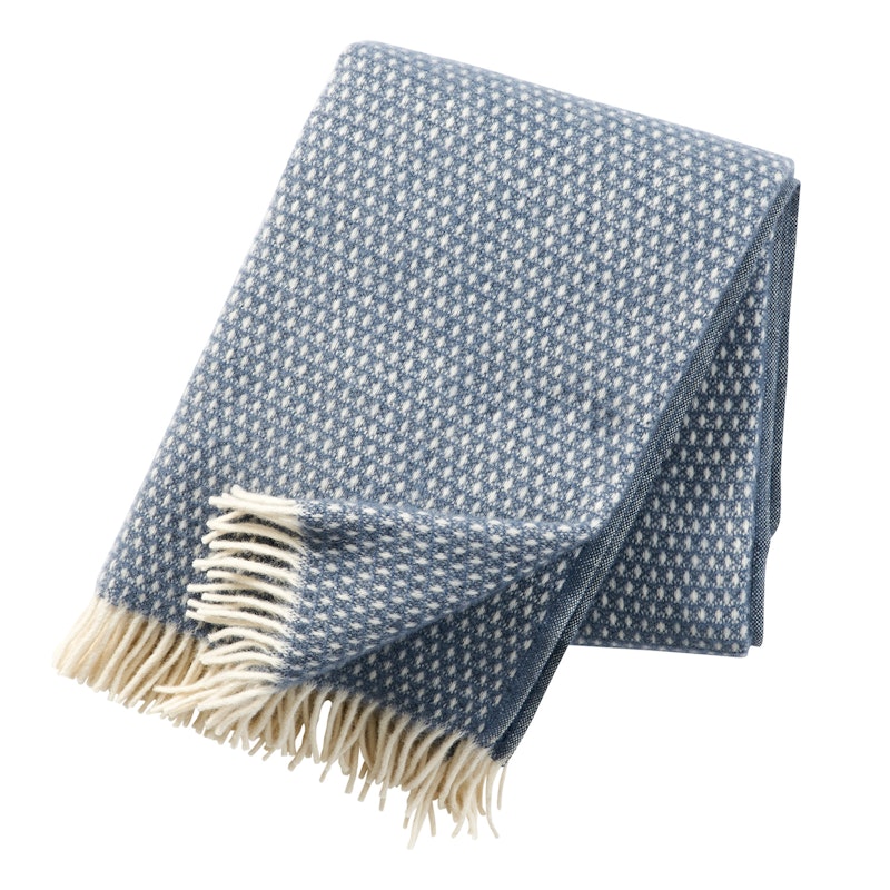 Knut Wool Plaid 130x200 cm, Blue