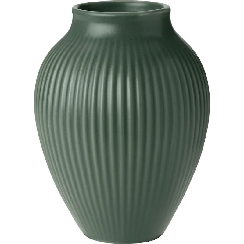 Vase Grooved 12,5 cm, Celadon Green