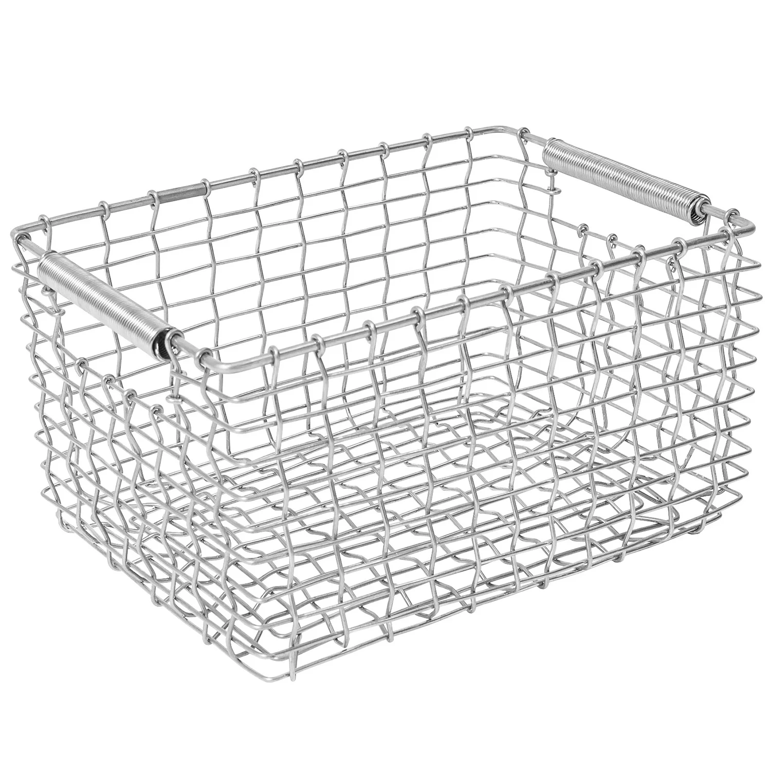 Rectangular 19 Basket, Galvanised from Korbo | RoyalDesign