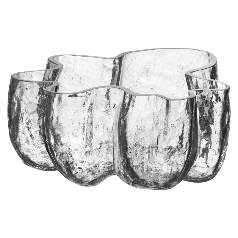 Crackle Bowl 11x26 cm, Clear