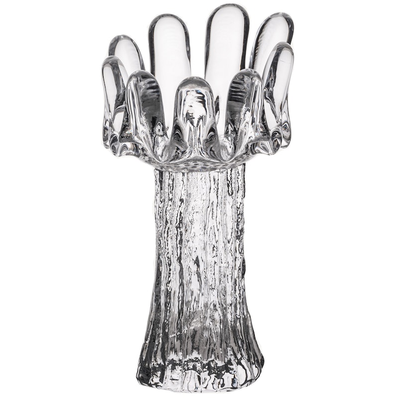 Sunflower Candle Holder 18 cm, Clear