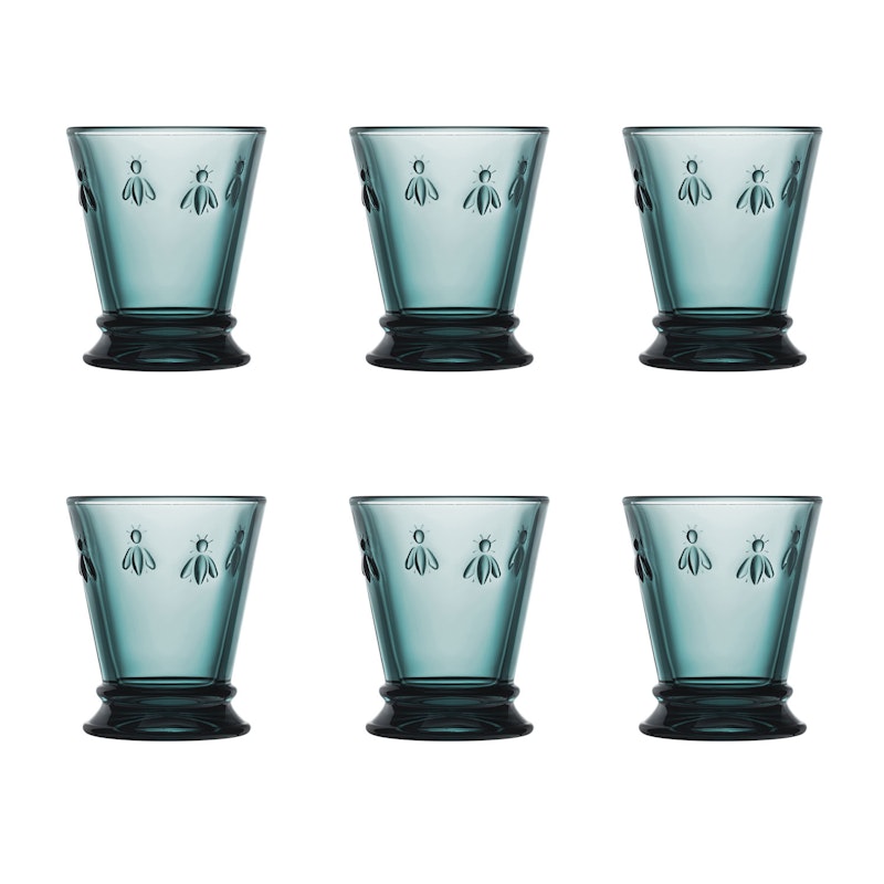 Abeille Drinking Glass 6-pack, Dark Blue