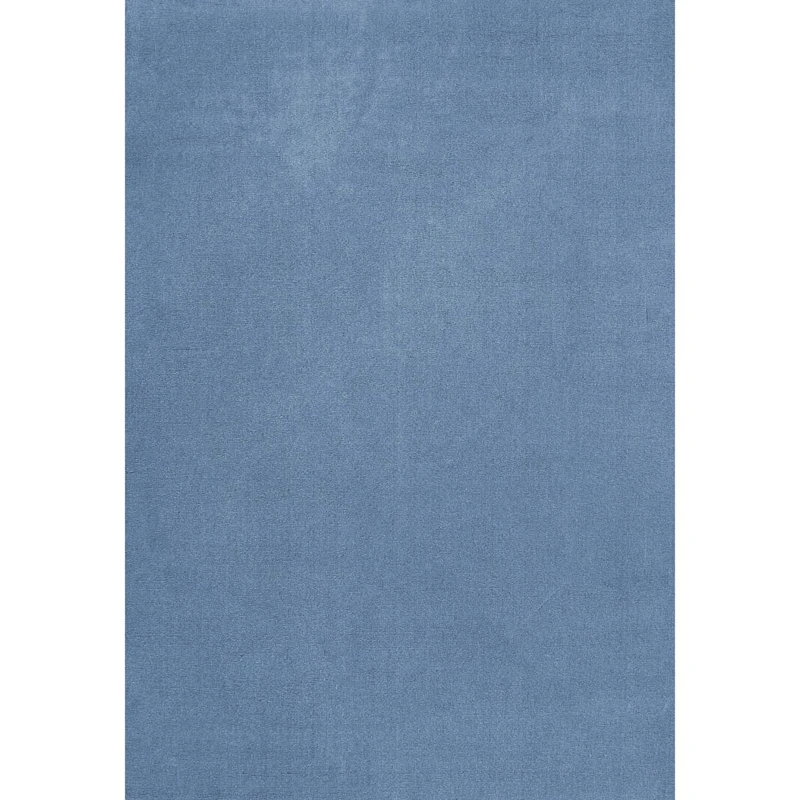 Classic Solid Wool Rug 180x270 cm, Cornflower Blue