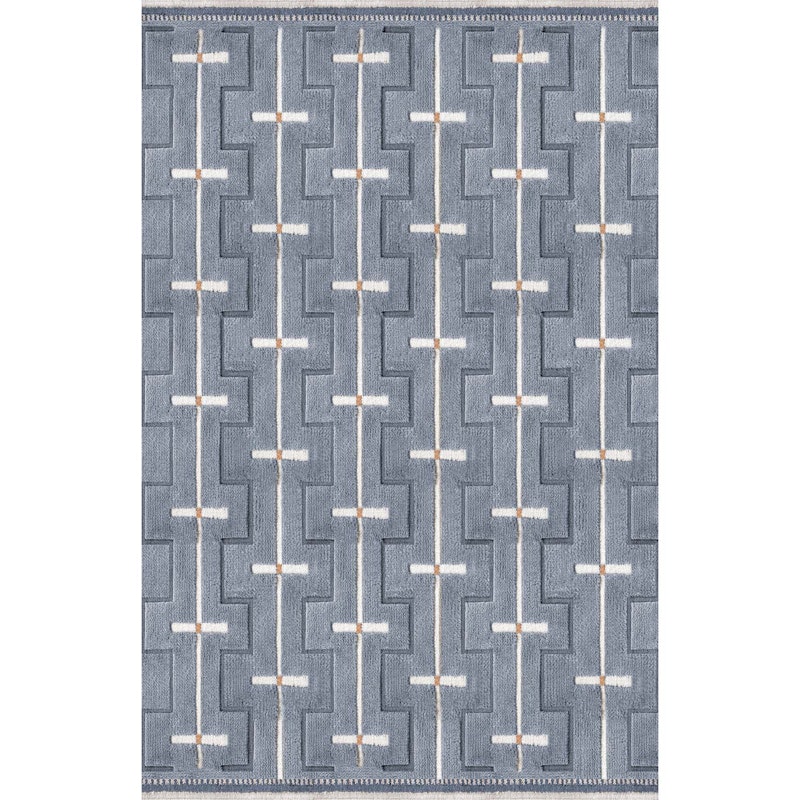 Johanna Wool Rug 200x300 cm, Sky Blue