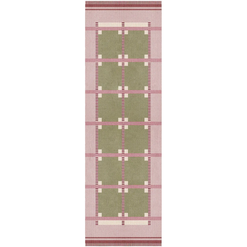 Röllakan Ruth Wool Rug 75x240 cm, Spring Grass