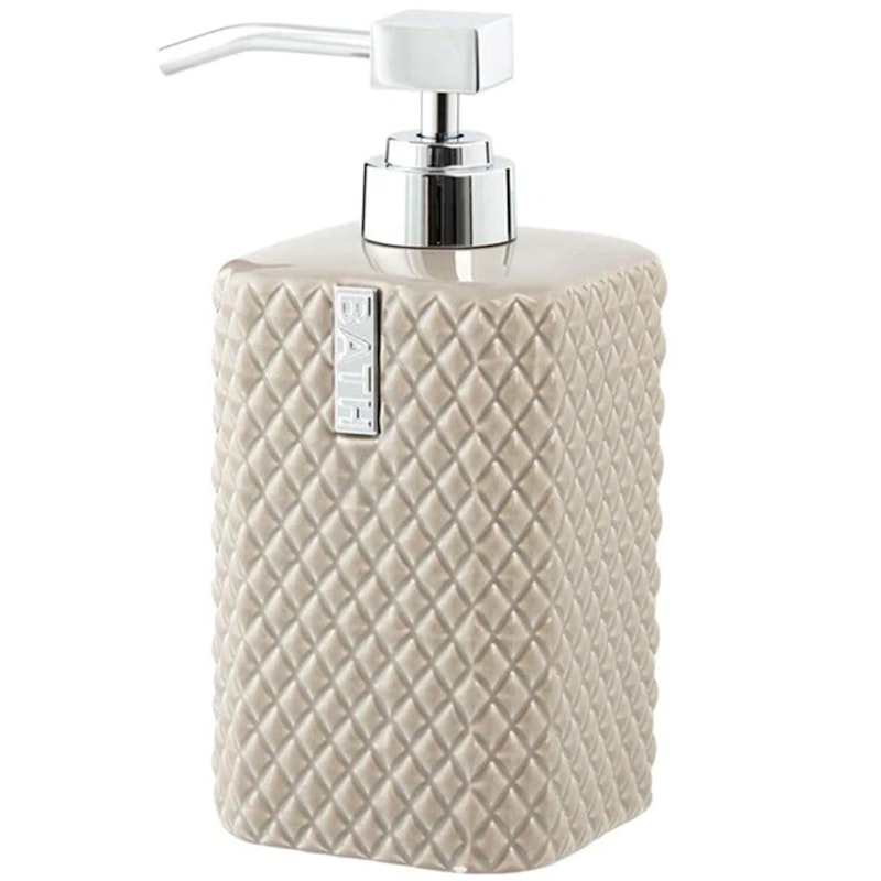 Marion Soap Dispenser Beige/Silver