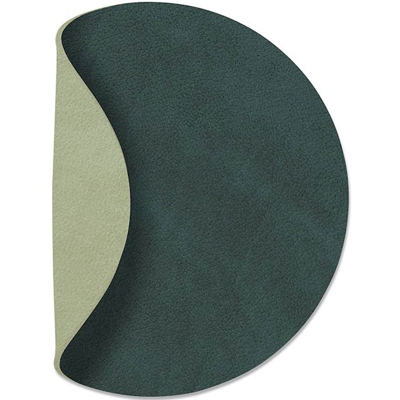 Circle Coaster Double Sided Ø10 cm, Dark Green/Olive