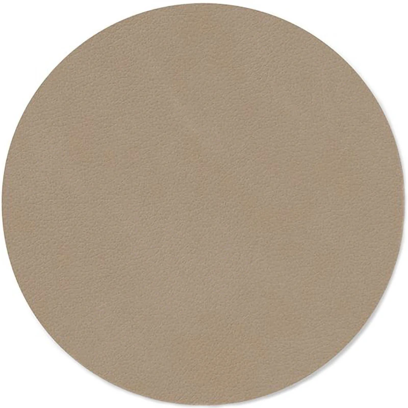 Circle Glass Coaster Nupo 10 cm, Clay Brown