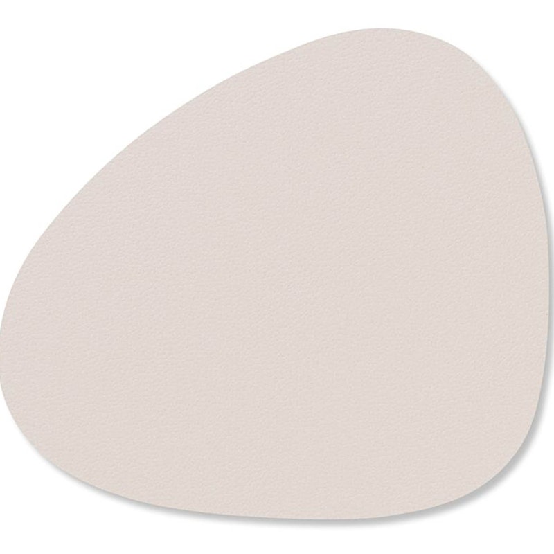 Curve Glass Coaster Nupo 11x13 cm, Soft Nude