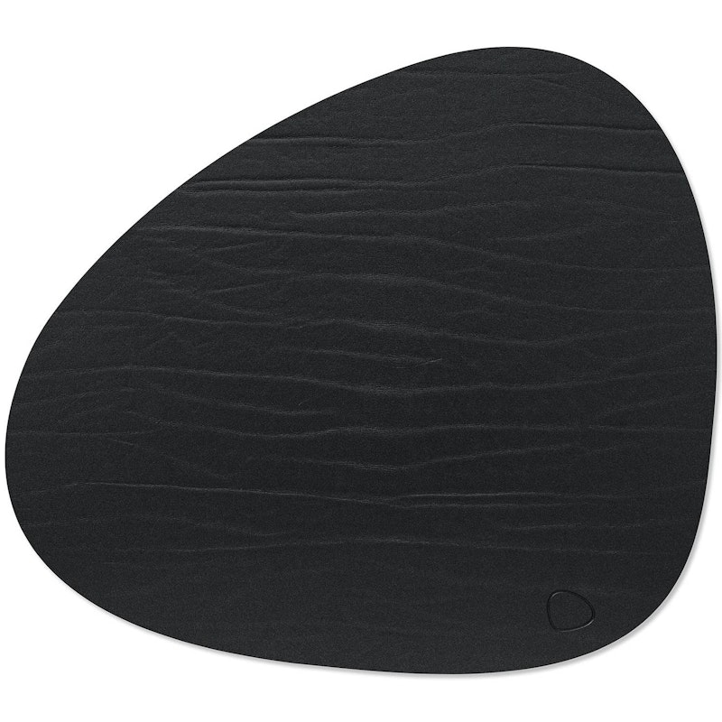 Curve L Table Mat Buffalo, 37x44 cm, Black